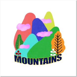 mountains Posters and Art